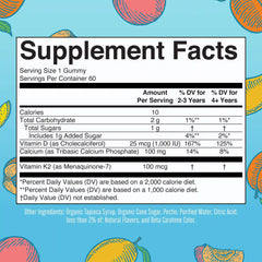 K2 + D3 Calcium Gummies