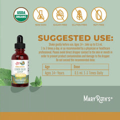 Organic Lemon Balm Leaf Liquid Drops