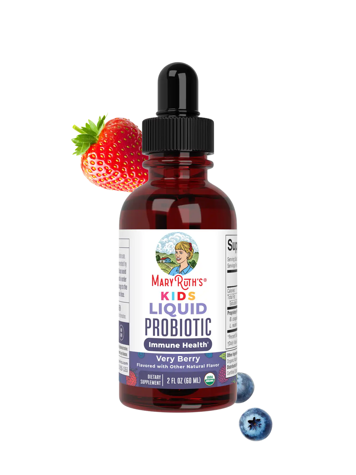 Organic Kids Liquid Probiotic (Very Berry, 2oz)