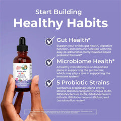 Organic Kids Liquid Probiotic (Very Berry, 2oz)