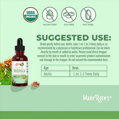 Organic Rhodiola Root Liquid Extract