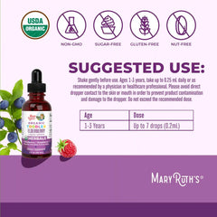 Organic Toddler Elderberry Liquid Drops