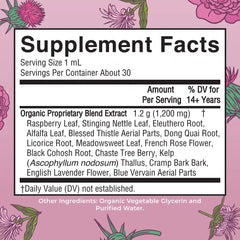 Organic Women's Wellness & Menstrual Support Liquid Drops