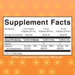 Vegan Vitamin D3 Liquid Spray