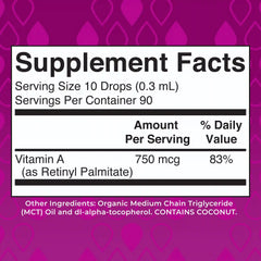 Vitamin A Organic Liquid Drops